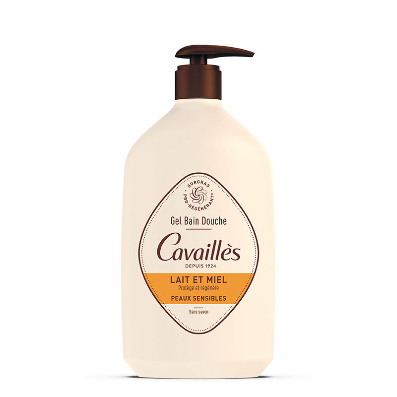 ROGÉ CAVAILLÈS GEL BAIN ET DOUCHE SURGRAS ACTIF LAIT ET MIEL 1 L