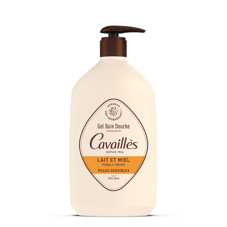 ROGÉ CAVAILLÈS GEL BAIN ET DOUCHE SURGRAS ACTIF LAIT ET MIEL 1 L