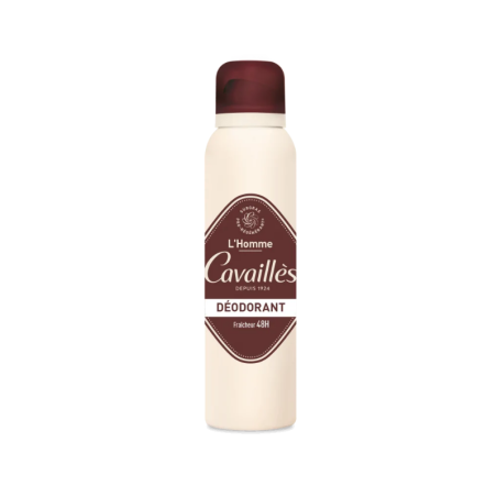 ROGÉ CAVAILLÈS DÉODORANT SOIN DERMATO HOMME 48H SANS SELS D'ALUMINIUM SPRAY 150 ML
