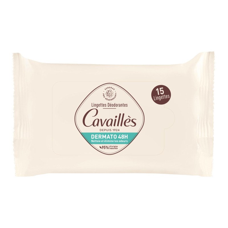 ROGÉ CAVAILLÈS LINGETTES DÉODORANT DERMATO 48H