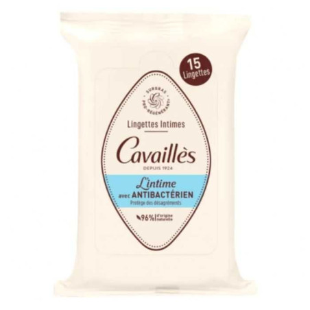 Rogé Cavaillès lingettes avec anti-bactérien 15 unités