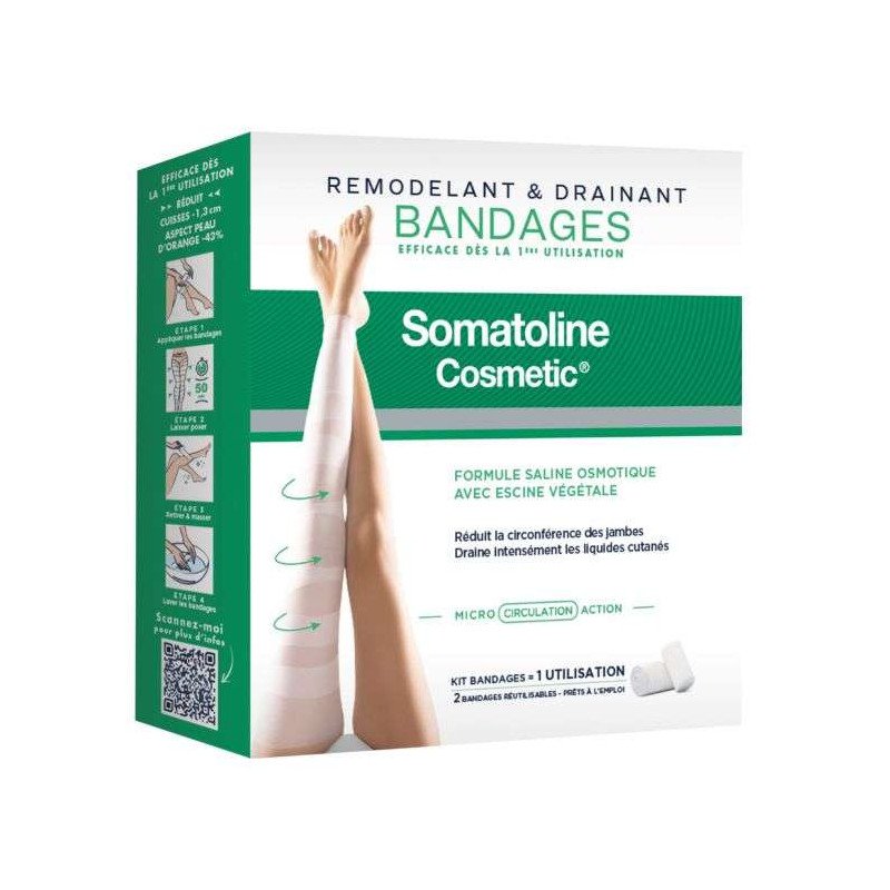 SOMATOLINE COSMETIC BANDAGES REMODELANT ET DRAINANT