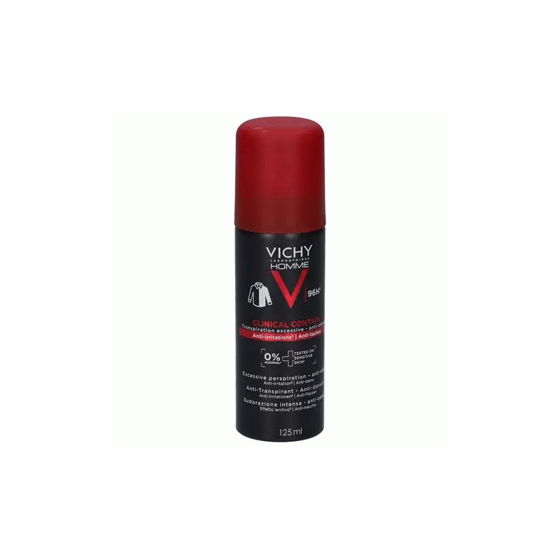 Vichy Homme Déodorant Aerosol Clinical Control Spray 96h 125 ml